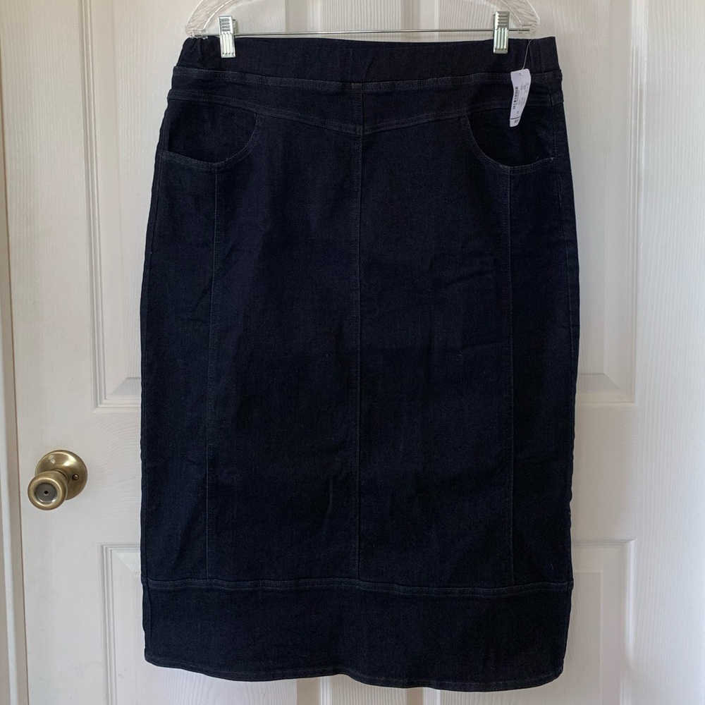 NWT Christopher & Banks Jean Denim Skirt